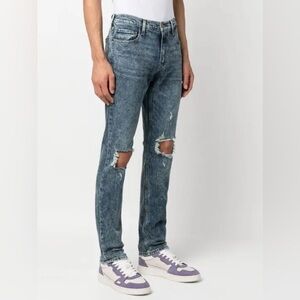 Paige Lennox Jorgensen Destructed Slim-Fit Jeans SZ 38